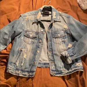 ZARA DISTRESSED DENIM JACKET
